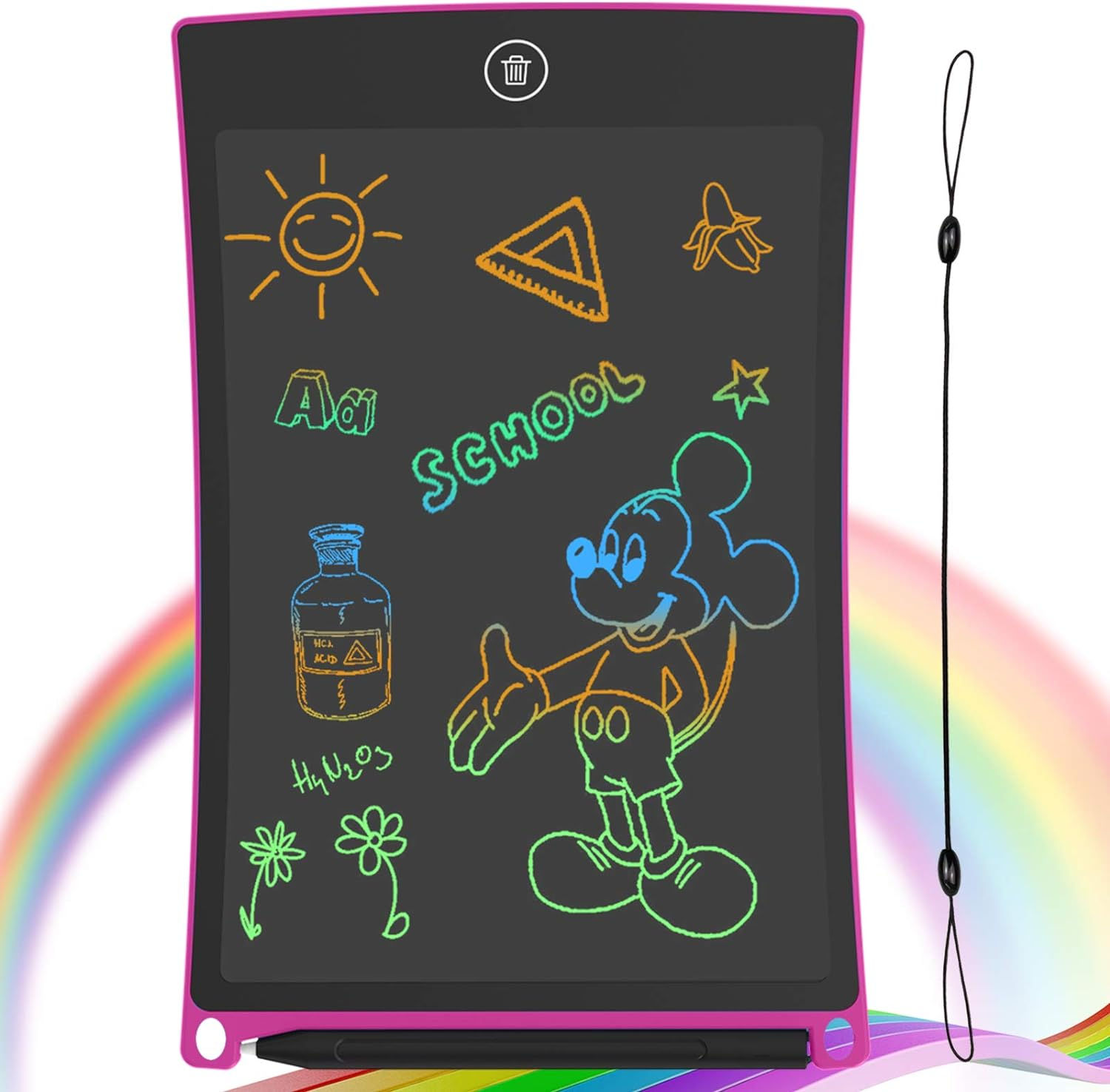 LCD Drawing Pad for Kids, GUYUCOM Colorful Toddler Doodle Board for Children 3 