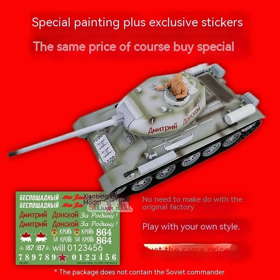 Thumbnail: 1:16 rc tank russisch t34/85 lackiert schnee version tank wettbewerbs fähiger p
