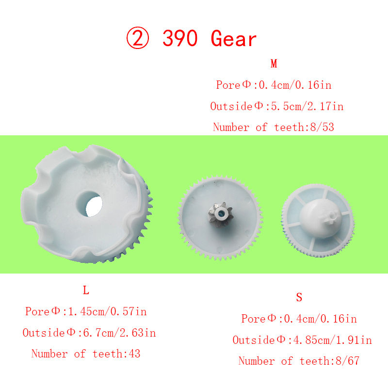 Thumbnail: Children's Electric Car Plastic Gear,RS390 550 Gearbox Gear for Electric Baby C
