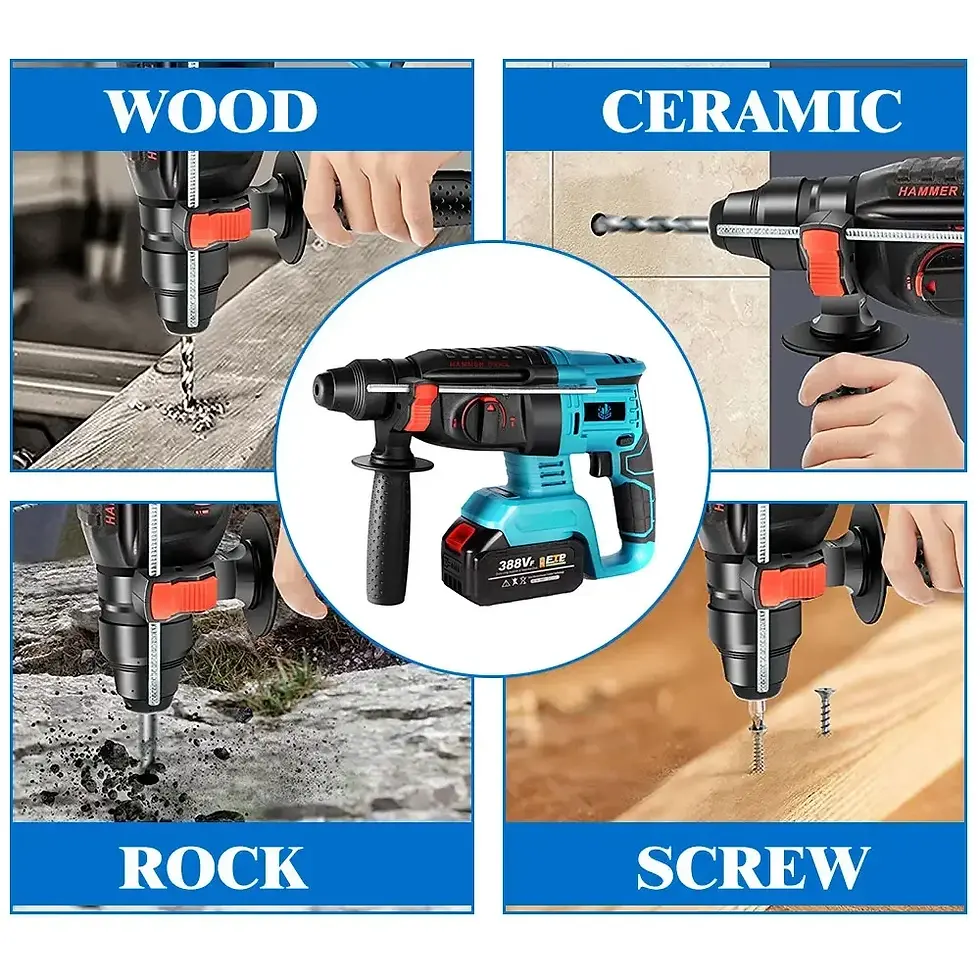 Thumbnail: 1680w 26mm bürstenloser elektrischer Hammer Akku effizienter wiederauf ladbarer