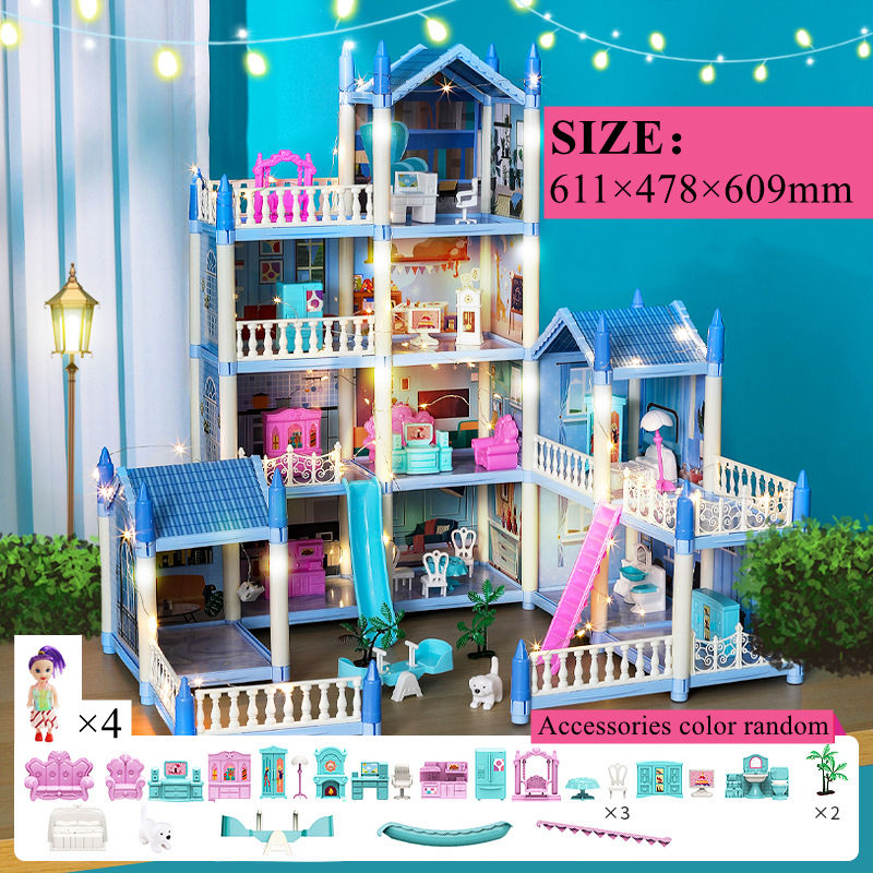 Miniaturbild: 3d Assembly Diy Doll House Miniature Model Doll House Accessories Villa Princes