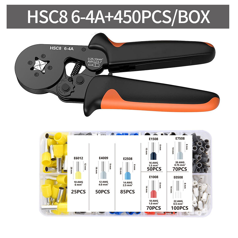 Thumbnail: Crimp zange Kit Rohr klemme hsc8 6-4a Crimp draht Mini Ferrule Crimper Handwerk