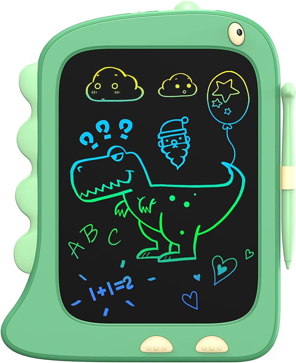Thumbnail: ORSEN 8.5 Inch LCD Doodle Board Tablet Toy - Green Dinosaur Drawing Pad for Kid