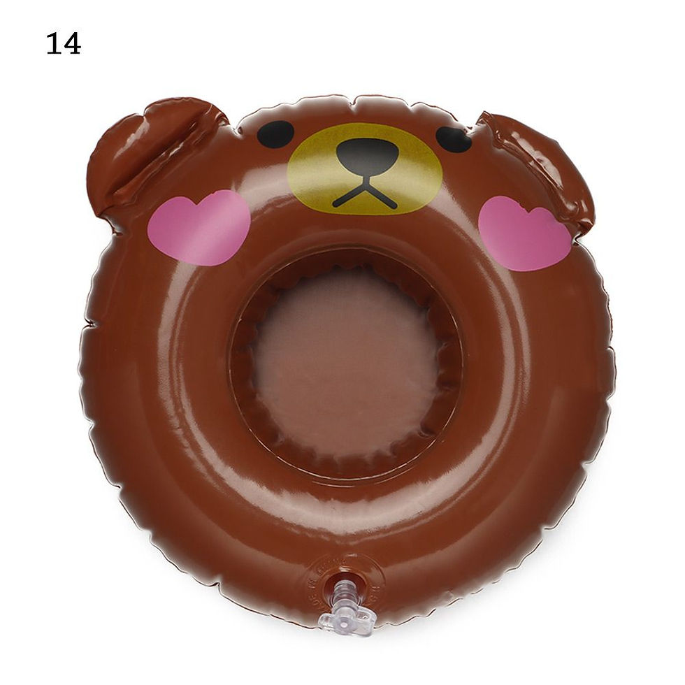Thumbnail: 1PC Inflatable Float Cup Pad Swimming Pool Drink Cup Stand Holder Cute Drink Po