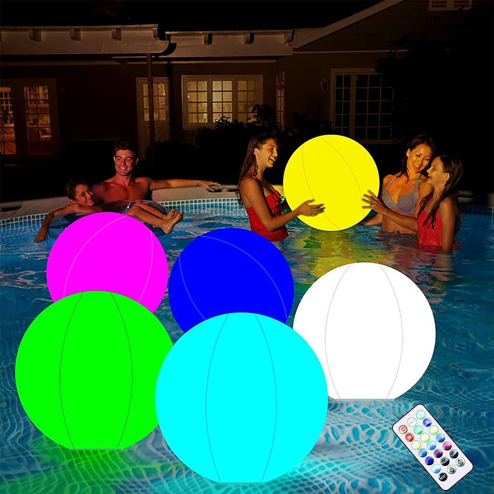 Thumbnail: 1PCS Floating Outdoor Balloons Beach Garden Water Pool Party Luminous Toy Large