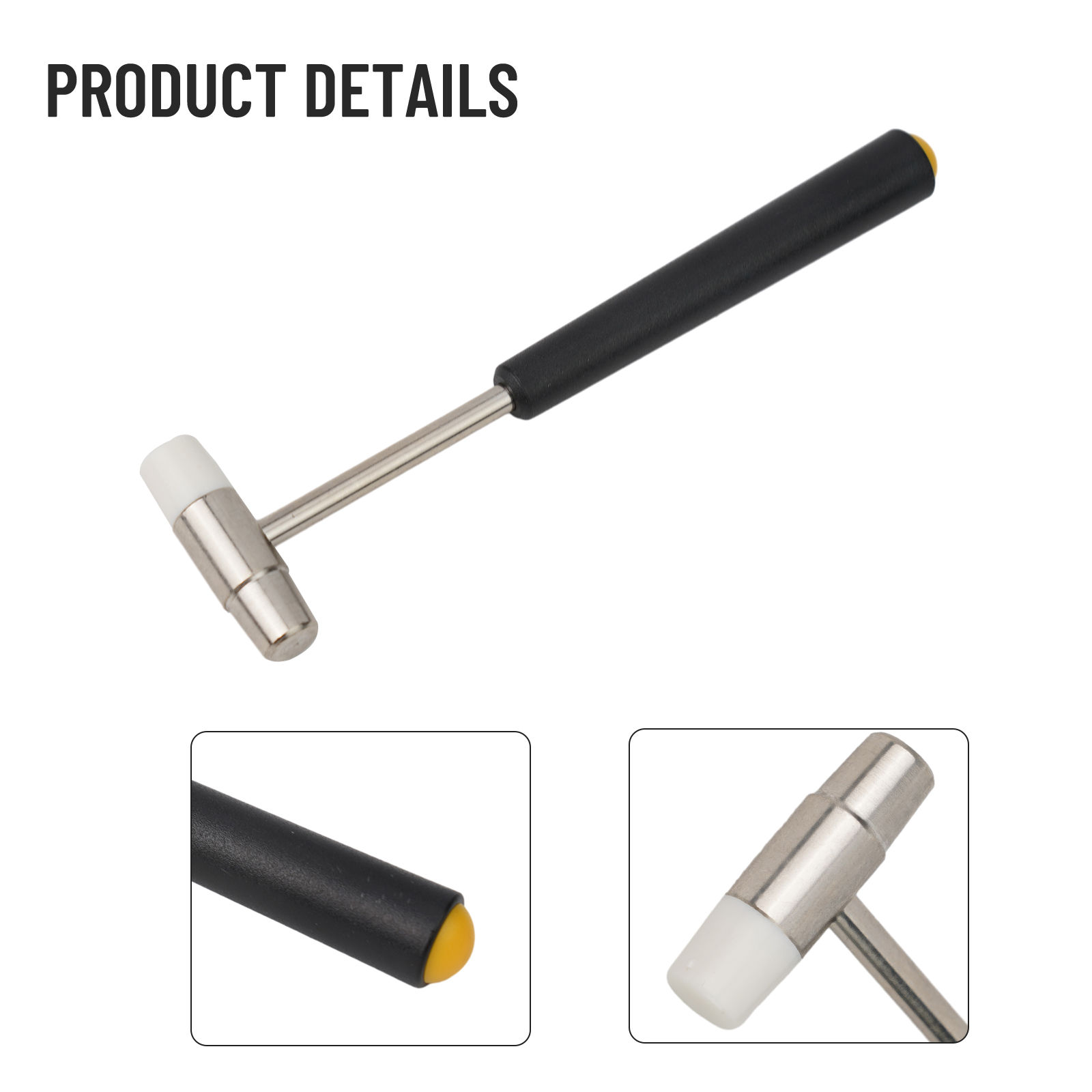 1pc kleiner Hammer DIY Reparatur werkzeug Haushalt Doppelkopf tragbarer Metall 