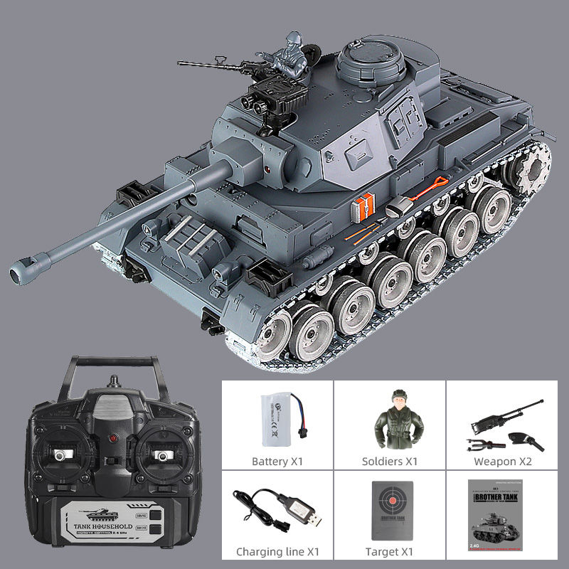 Thumbnail: RC Panzer Militär ww2 Schlacht kann Sound und Licht Fernbedienung Fahrzeug Craw