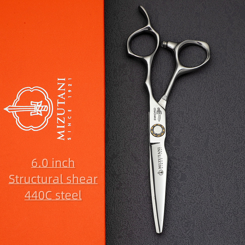 Miniaturbild: Mizutani profession elle Friseurs chere 440c Stahl gezackte Schere Set von 0, 5