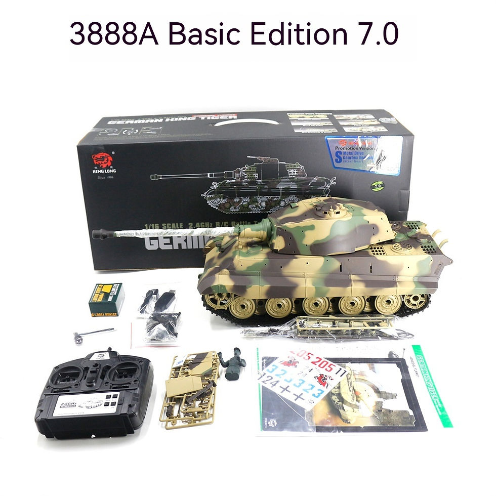 Thumbnail: Henglong 3888a Deutscher Tiger König Henschel schwerer Fernbedienung stank kann