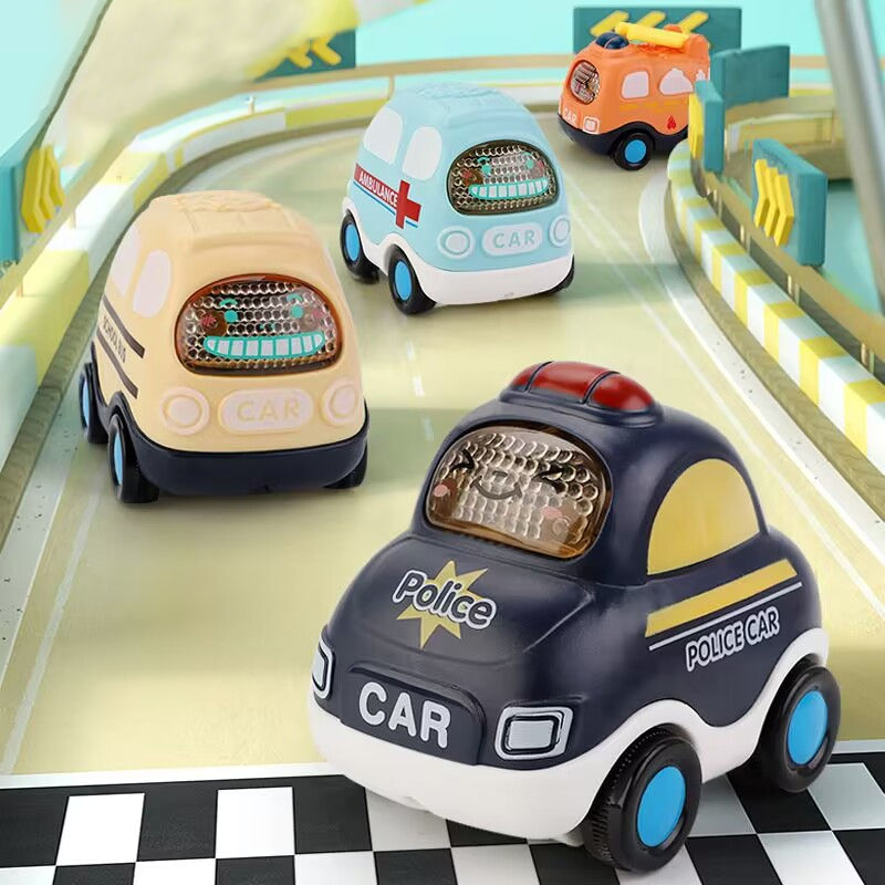 Thumbnail: Baby Auto Spielzeug Autos weich & robust zurückziehen Auto Spielzeug Mini Rennw