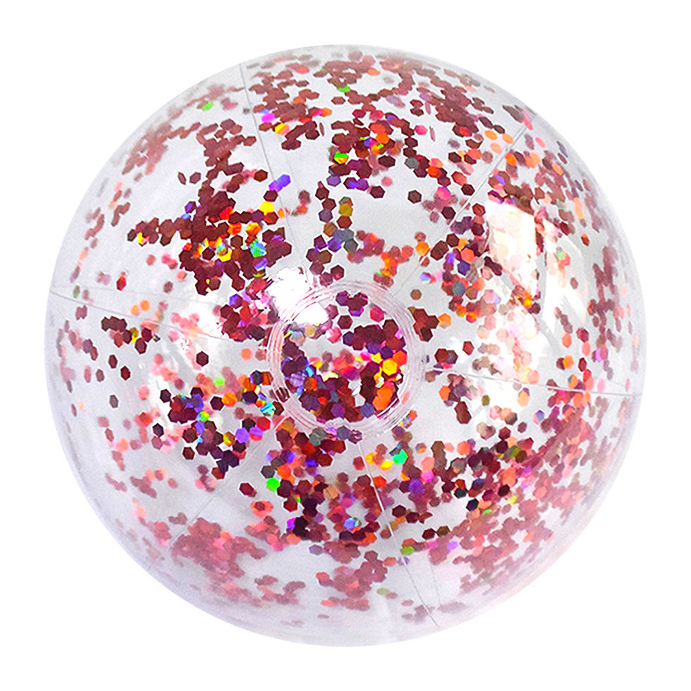 Thumbnail: 40cm/16inch Beach Ball Transparent Inflatable Swimming Pool Toy Ball with Beaut