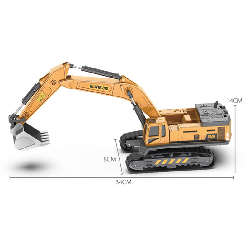 Thumbnail: Spielzeug für Jungen Legierung Traktor Kinder Bagger Bulldozer Miniatur Kran Lk