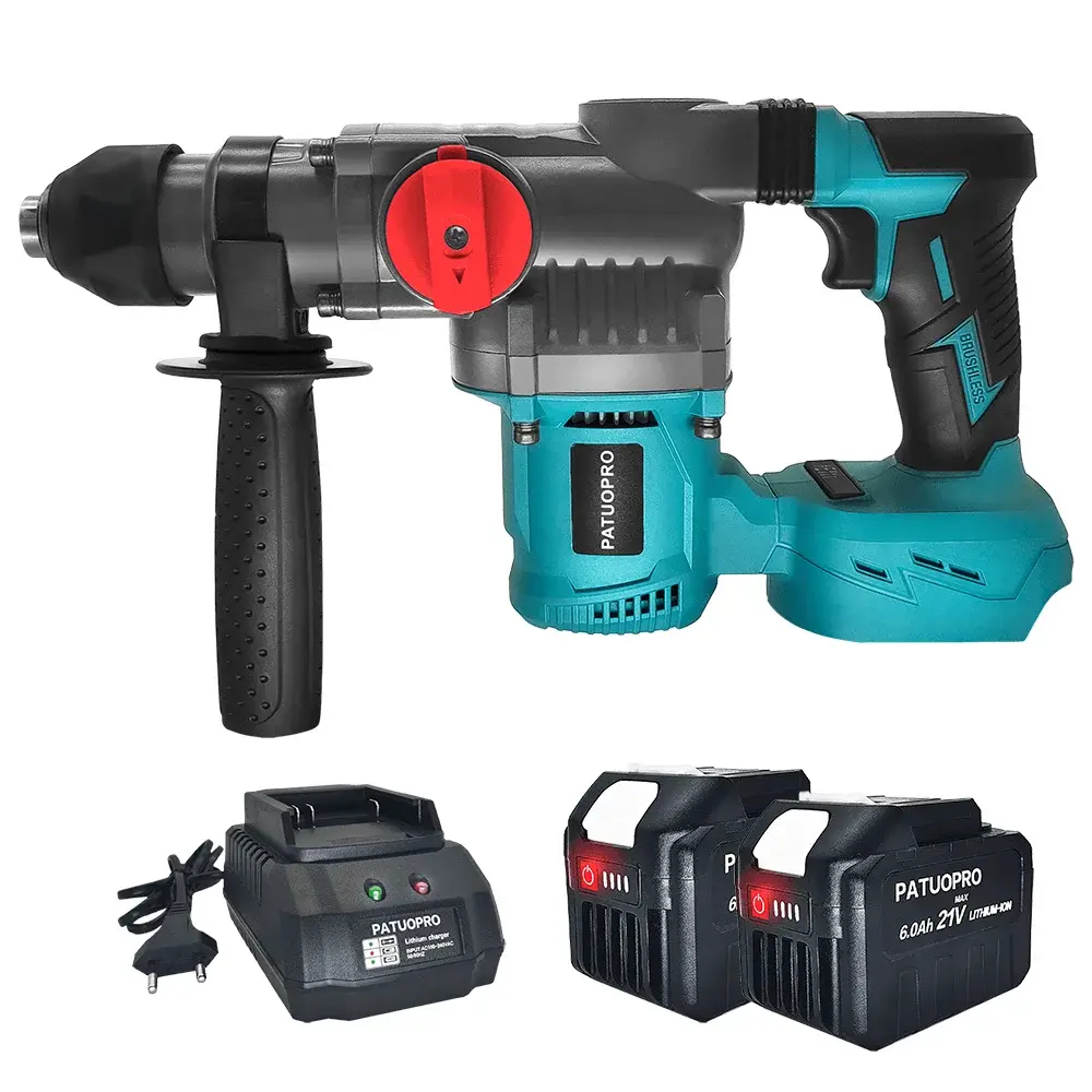 Bürstenlose elektrische Schlag hammer bohrmaschine 26mm 2-Modus-Drehhammer Mult