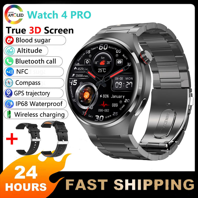 Miniaturbild: Für huawei gt4 pro smart watch männer uhr 4 pro amoled 6. 0 hd bildschirm bluet