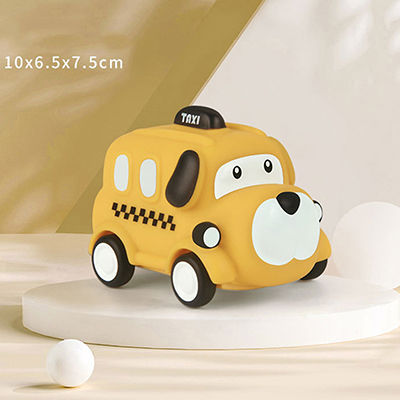 Thumbnail: Weich gummi Autos pielzeug für Baby Montessori Autos für Kleinkind 13 24 Monate