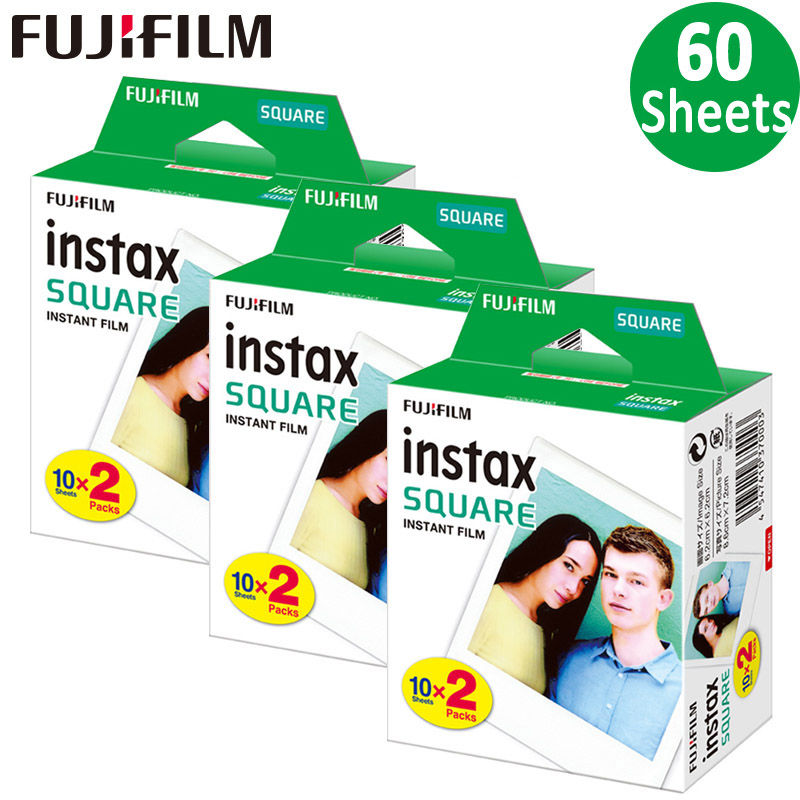 Thumbnail: Instax Square film White Edge Photo Paper (10-100 pcs) For Fujifilm SQ10 SQ6 SQ