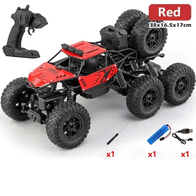 Miniaturbild: Heiß 1: 18 Sechs rad antrieb RC Auto Cross Country Kletter spray Rennwagen Fern