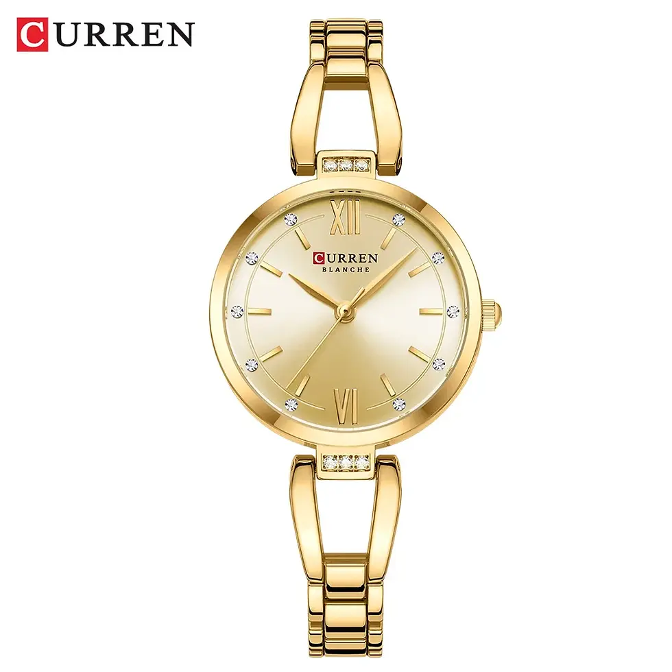 Miniaturbild: Curren Luxus Eleganz Damen uhr mit funkelnden Strass steinen einfache Quarz Ede