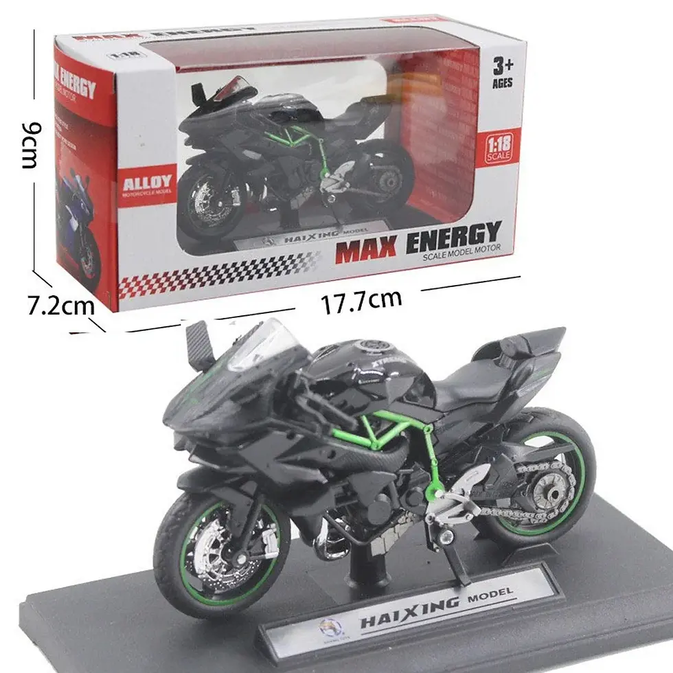 Thumbnail: 1:18 kawasaki ninja ZX-12R echte legierung motorrad modell statische druckguss 