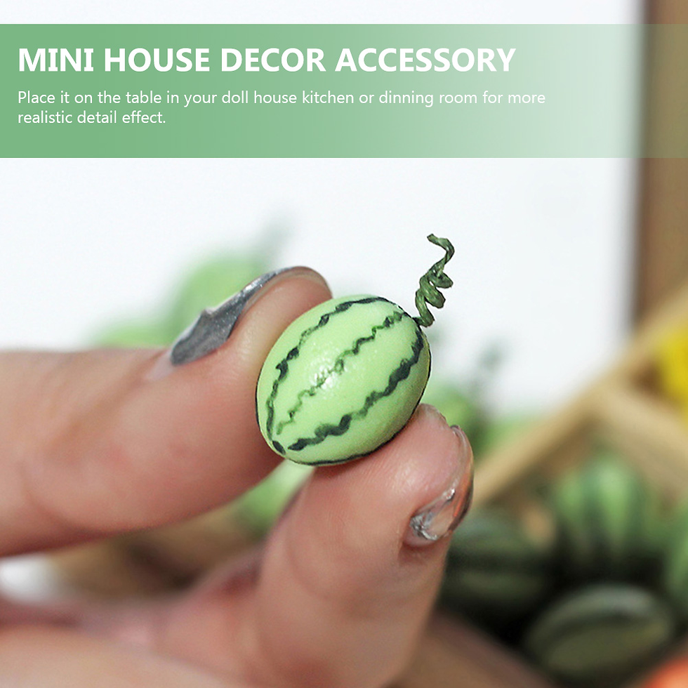 Thumbnail: 6 Pcs Mini Watermelon Model House Decor Accessory Decorations DIY Resin Miniatu
