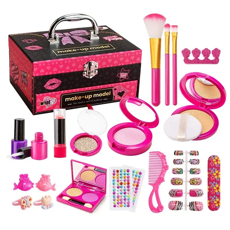 Thumbnail: Simulation Cosmetic Box Fake Children Makeup Box Nail Polish Lipstick Eyeshadow