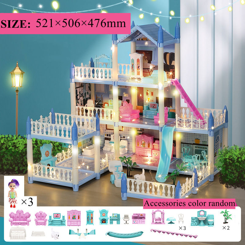Miniaturbild: 3d Assembly Diy Doll House Miniature Model Doll House Accessories Villa Princes