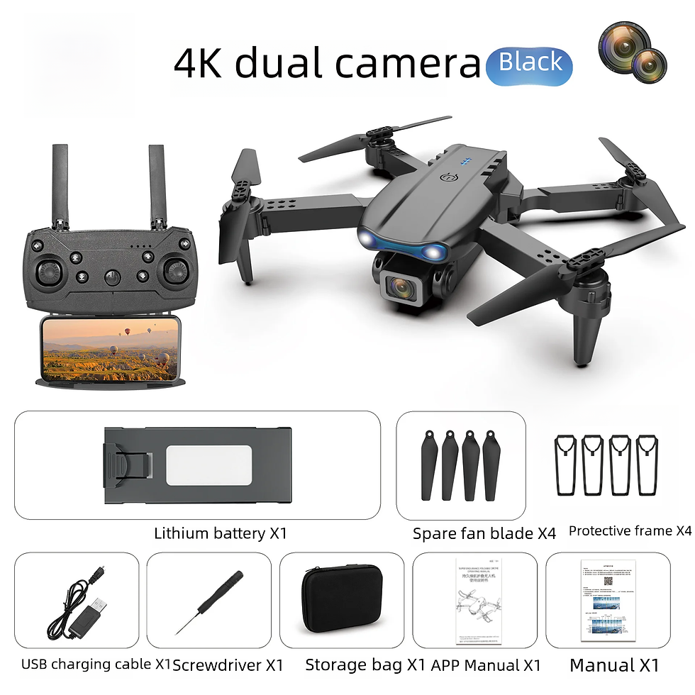 Thumbnail: E88pro grenz überschreitende RC-Drohne 4k High Definition Dual-Kamera-Luftaufna