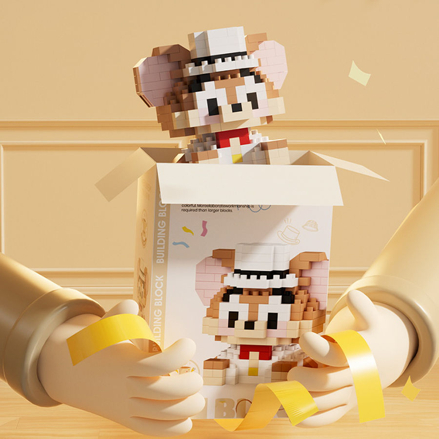 Thumbnail: Miniso Sanrio Toys Building Blocks Micro Diamond Bricks Disney Hello Kitty Kuro