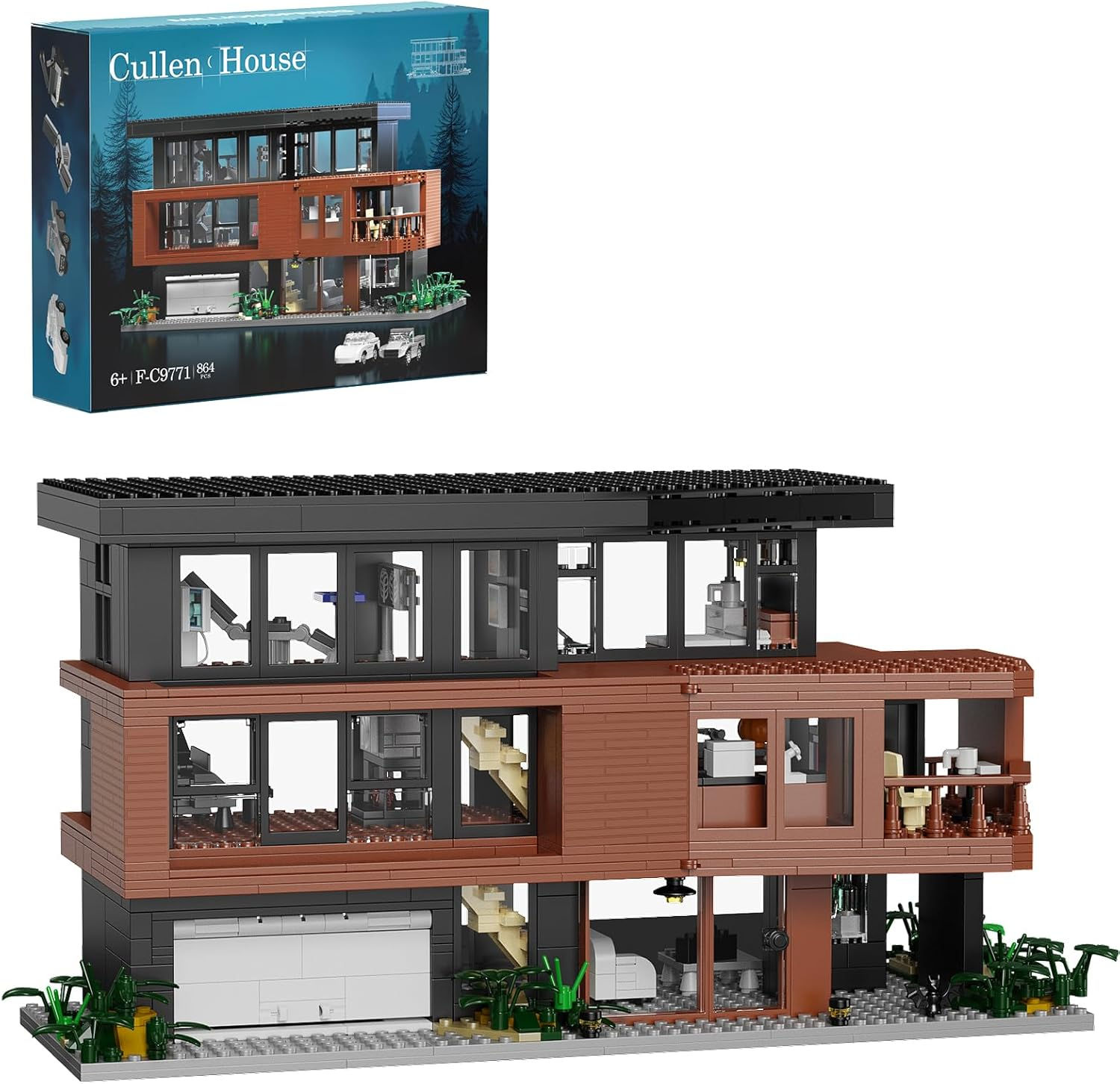 Cullen House Building Set Compatible with Lego Architecture Blocks Romance Film