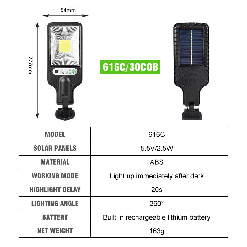 Miniaturbild: Wasserdichte Motion Sensing Road Outdoor Solar Licht Cob/LED Solar Licht betrie
