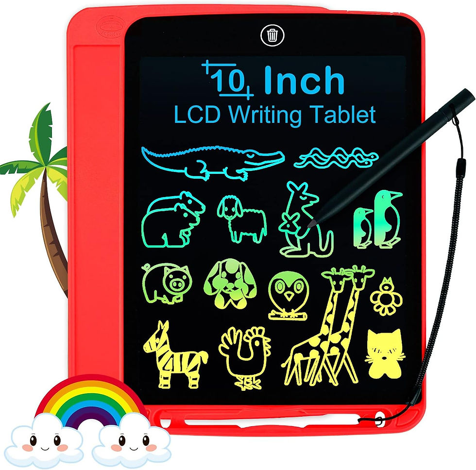 Thumbnail: LCD Writing Tablet for Kids 10 Inch, Colorful Doodle Board Drawing Tablet with 