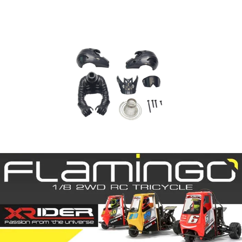 Thumbnail: X-rider flamingos körper shell roll käfig treiber aufkleber für x-rider flaming