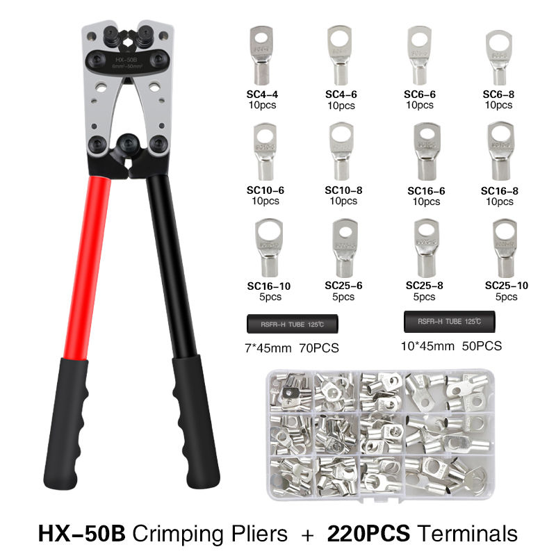 Thumbnail: Crimpen Zangen Rohr Terminal Crimper Hex Crimp Werkzeug Multitool Batterie Kabe