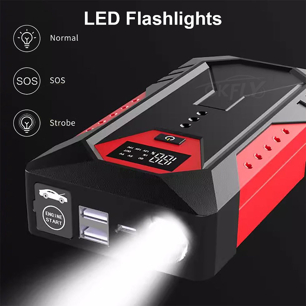 Miniaturbild: 1200A Car Jump Starter 18000mAh Power Bank for Petrol Diesel Cars
