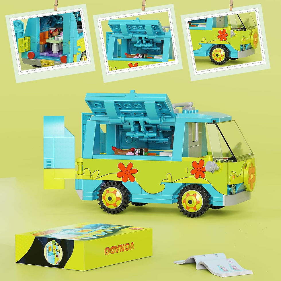 Thumbnail: Scooby Doo The Mysterty Van Building Set, Car Building Blocks Toys Compatible w