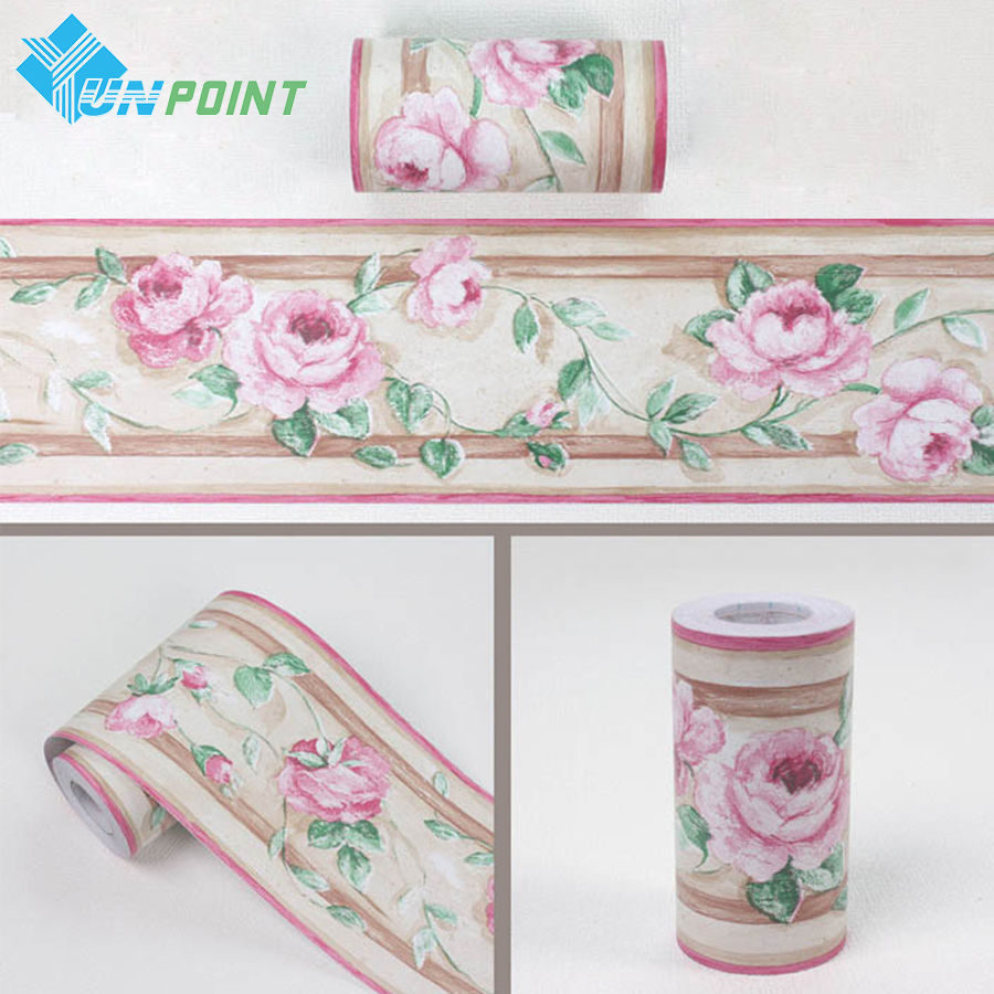 Thumbnail: PVC Self-Adhesive Border Sticker Kid Room Bedroom Waistline DecorativeWaterproof