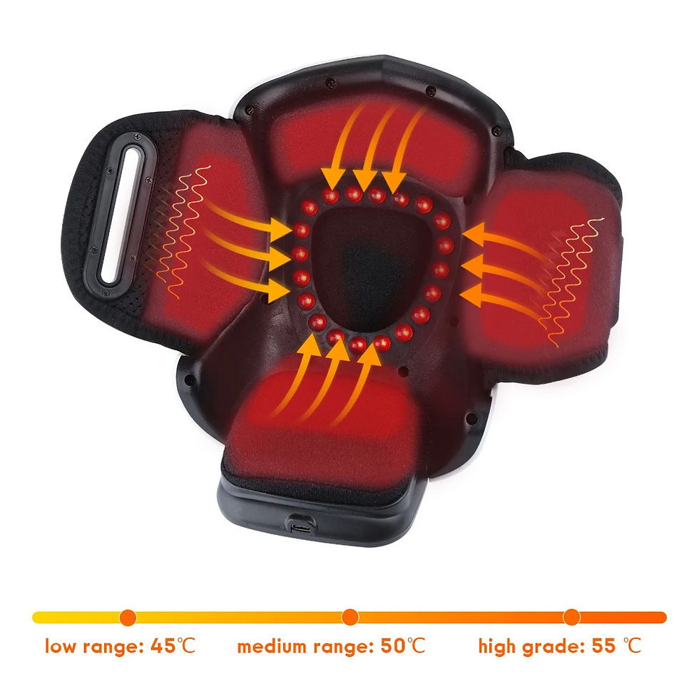 Thumbnail: Elektrische Infrarot heizung Knie massage Luftdruck & Vibration Physiotherapie 