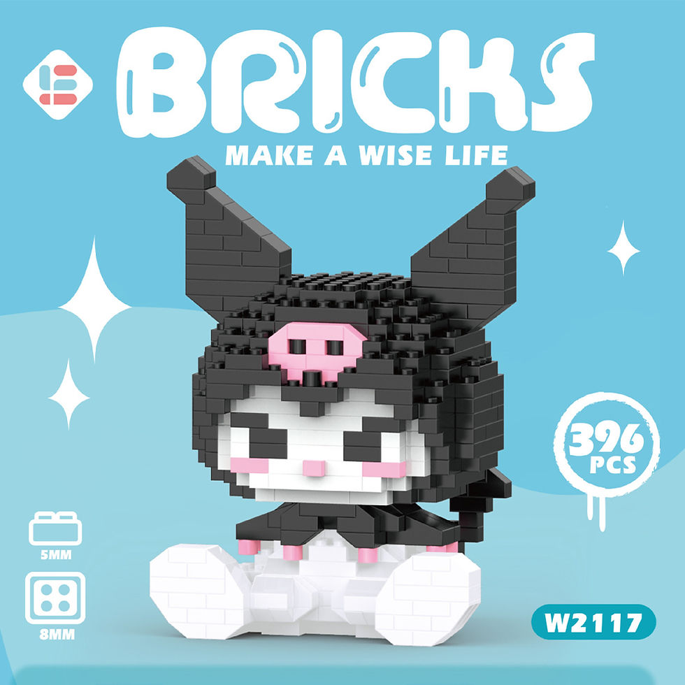Thumbnail: Hello Kitty Building Block Assembled Toys Decorative Ornament Sanrio Anime Figu