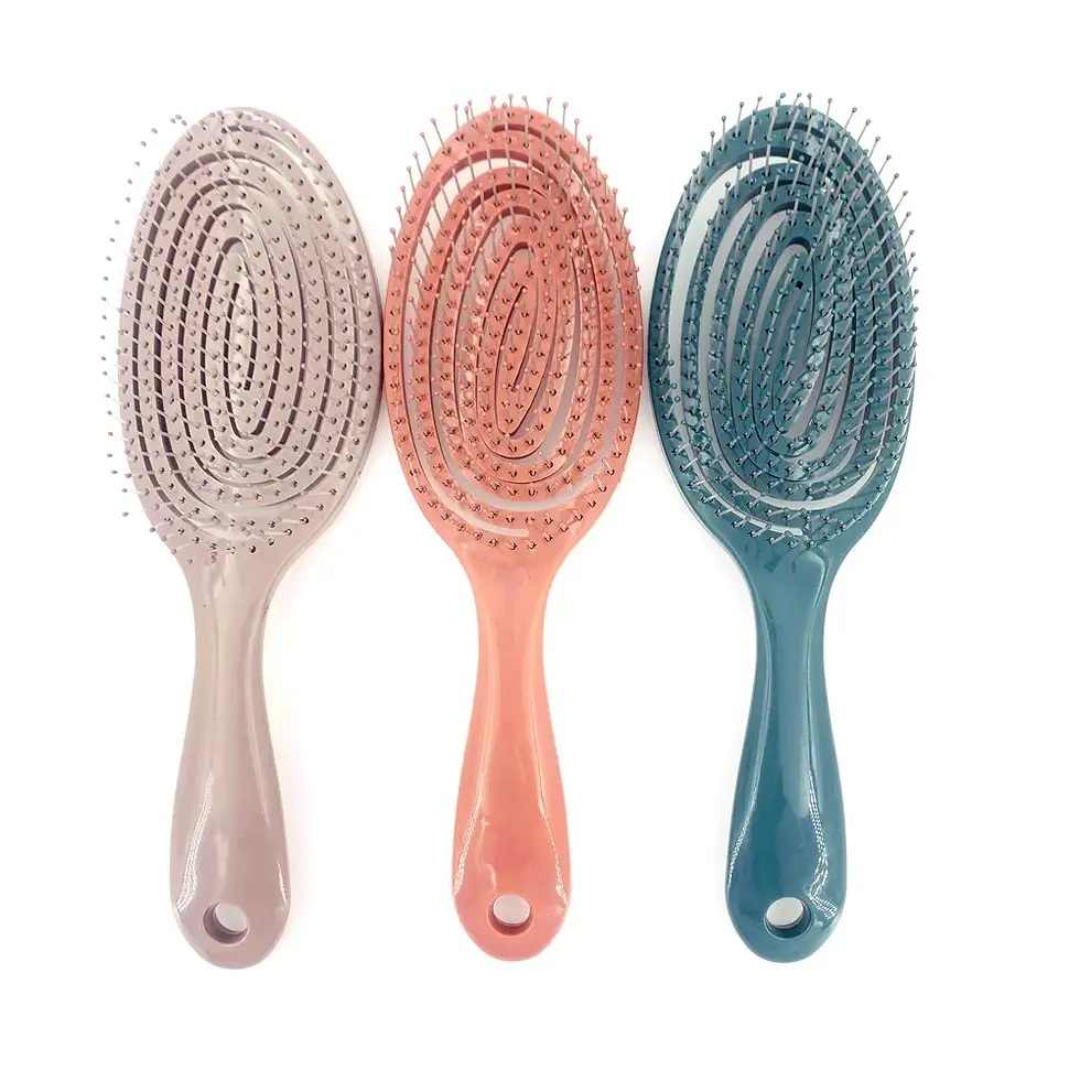 Miniaturbild: Entspannende Elastische Massage Kamm Tragbare Haar Pinsel Massage Pinsel Pinsel