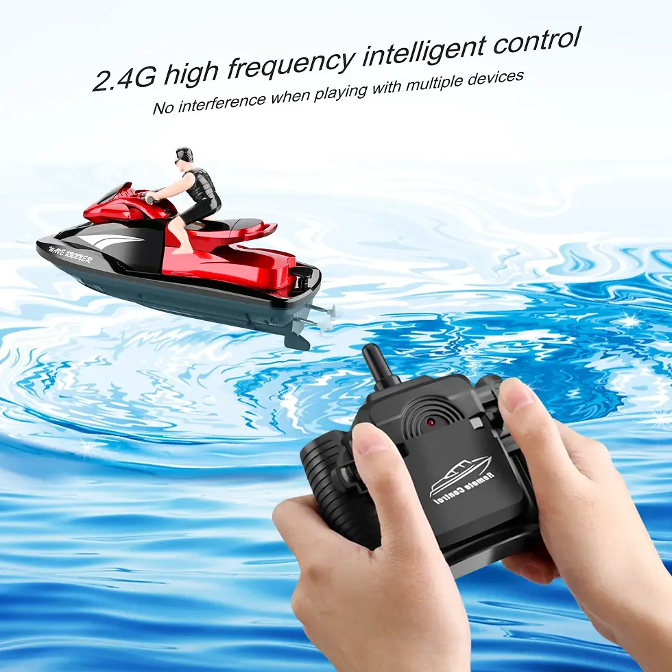 Thumbnail: RC Boot 2,4g fern gesteuertes Motorboot Wasser Schnellboot Yacht Luftschiff RC 