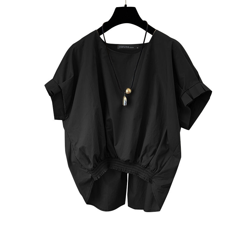 Miniaturbild: Summer Elegant Short Sleeve Blouse ZANZEA Fashion Solid OL Work Shirt Women Cas