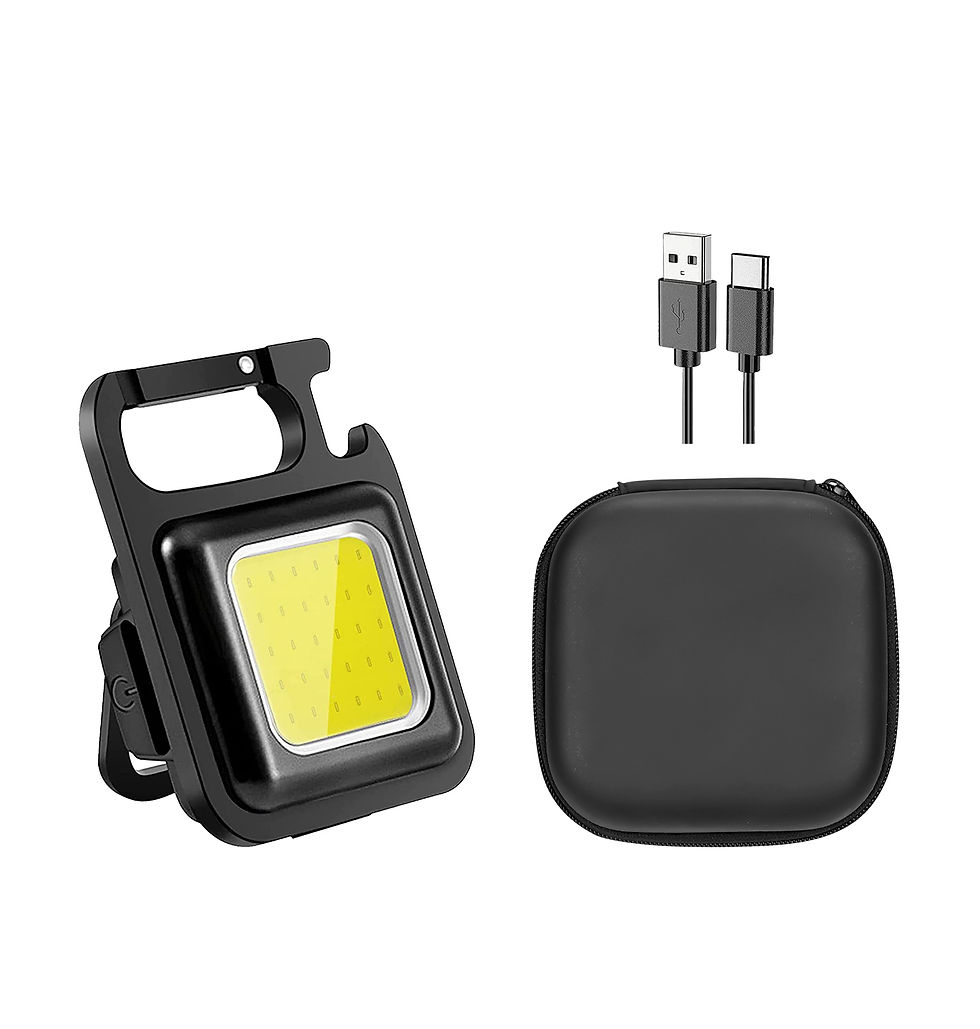 Thumbnail: Multifunktionale Mini Glare COB Keychain Licht USB Lade Notfall Lampen Starke M