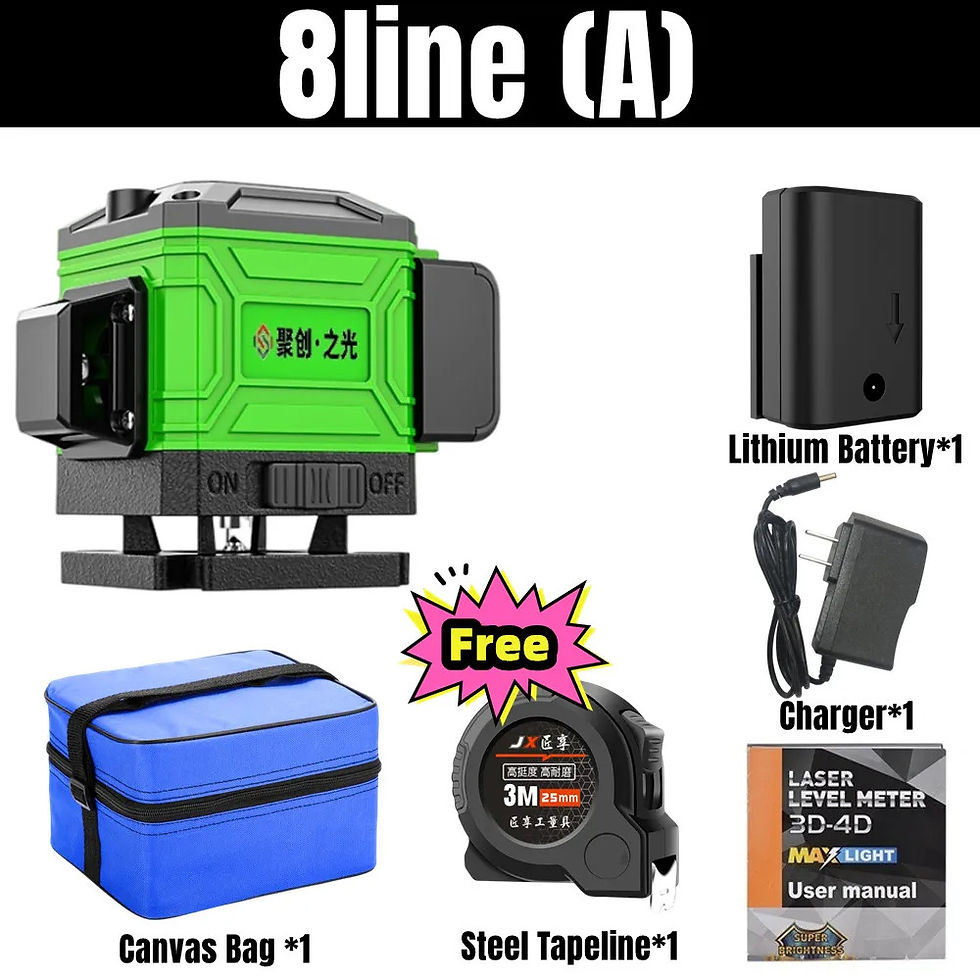 Thumbnail: Laser Level 12 Linien grün Laser profession elle Hand Level für Bauwerk zeuge H