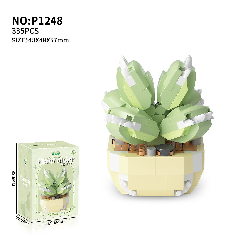 Thumbnail: Flower Succulents Building Blocks Everlasting Flower Bonsai Tree Gardens Romant