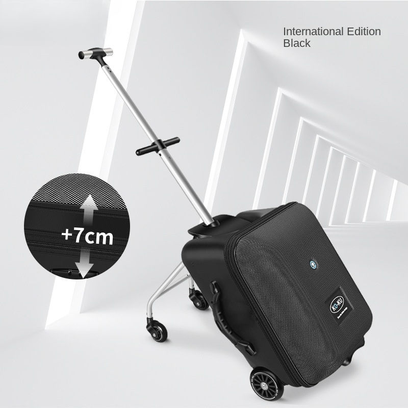 Thumbnail: Kinder koffer Mode verbesserte Version Baby sitzt auf dem Trolley Koffer tragen