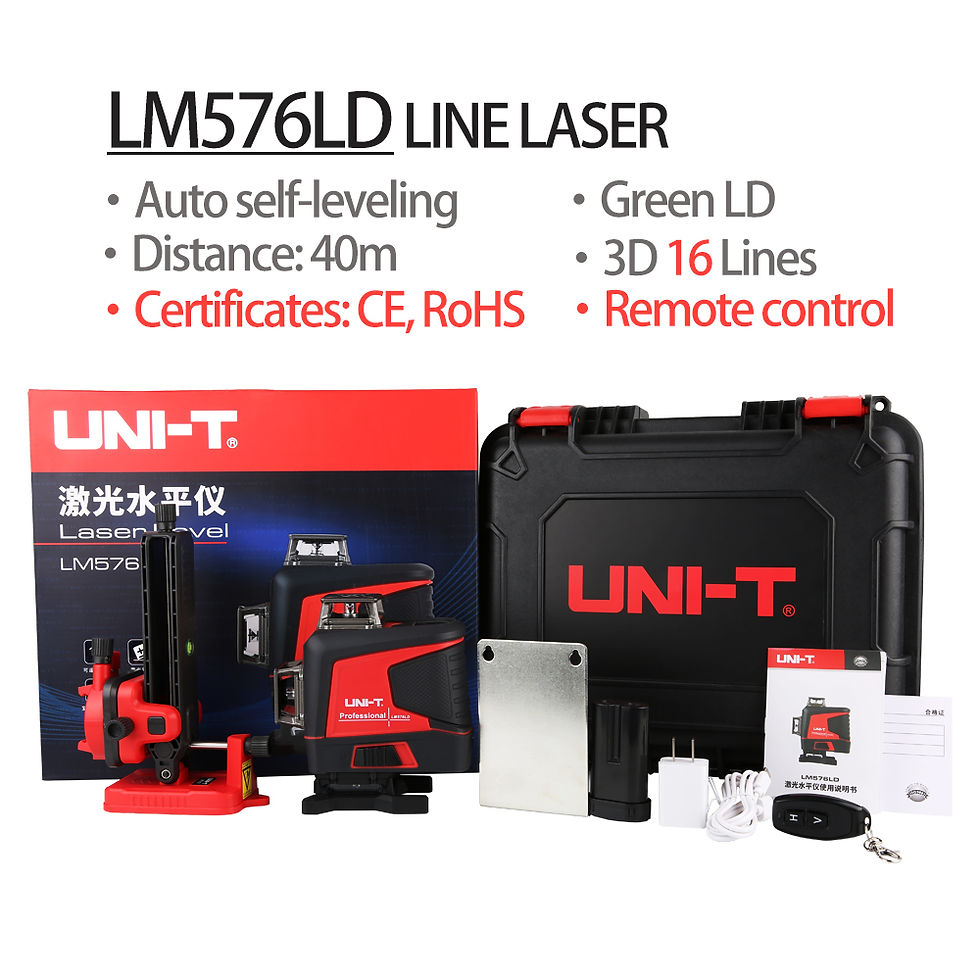 Thumbnail: UNI-T Laser Ebene 3D Grün 12 16 Linien 360 Horizontale Vertikale Selbst Nivelli