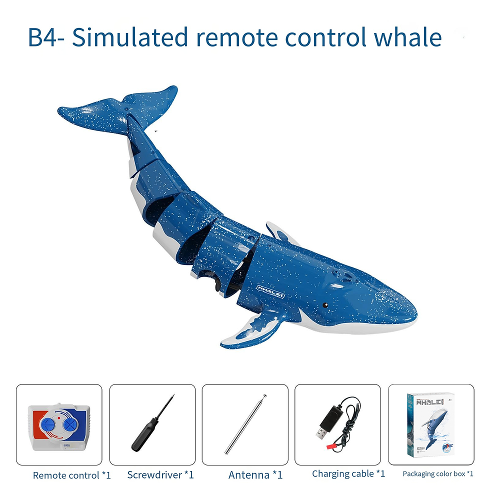 Thumbnail: B4 Fernbedienung Wal Simulation Wasser boot elektrische Sommer Wasserhai Tauch 