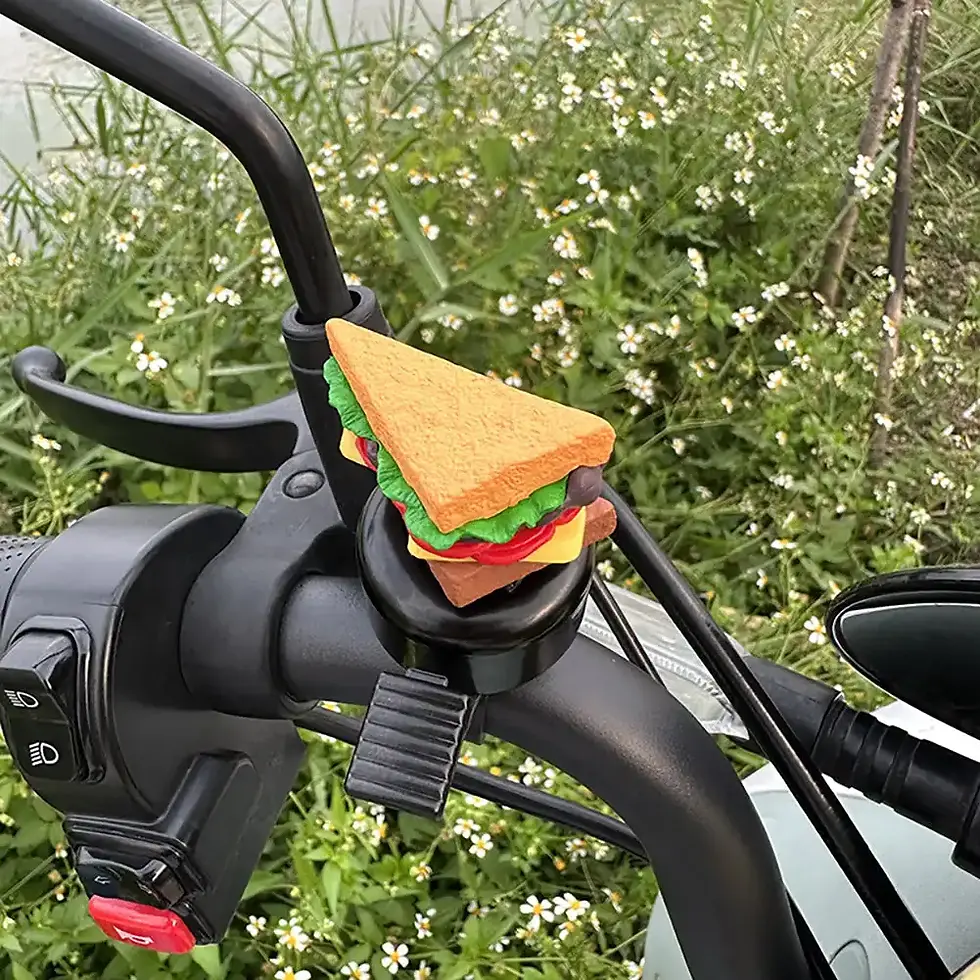 Thumbnail: Cartoon Hamburg Bicycle Bell French Fries Sandwich MTB Bells Handlebar Safety B