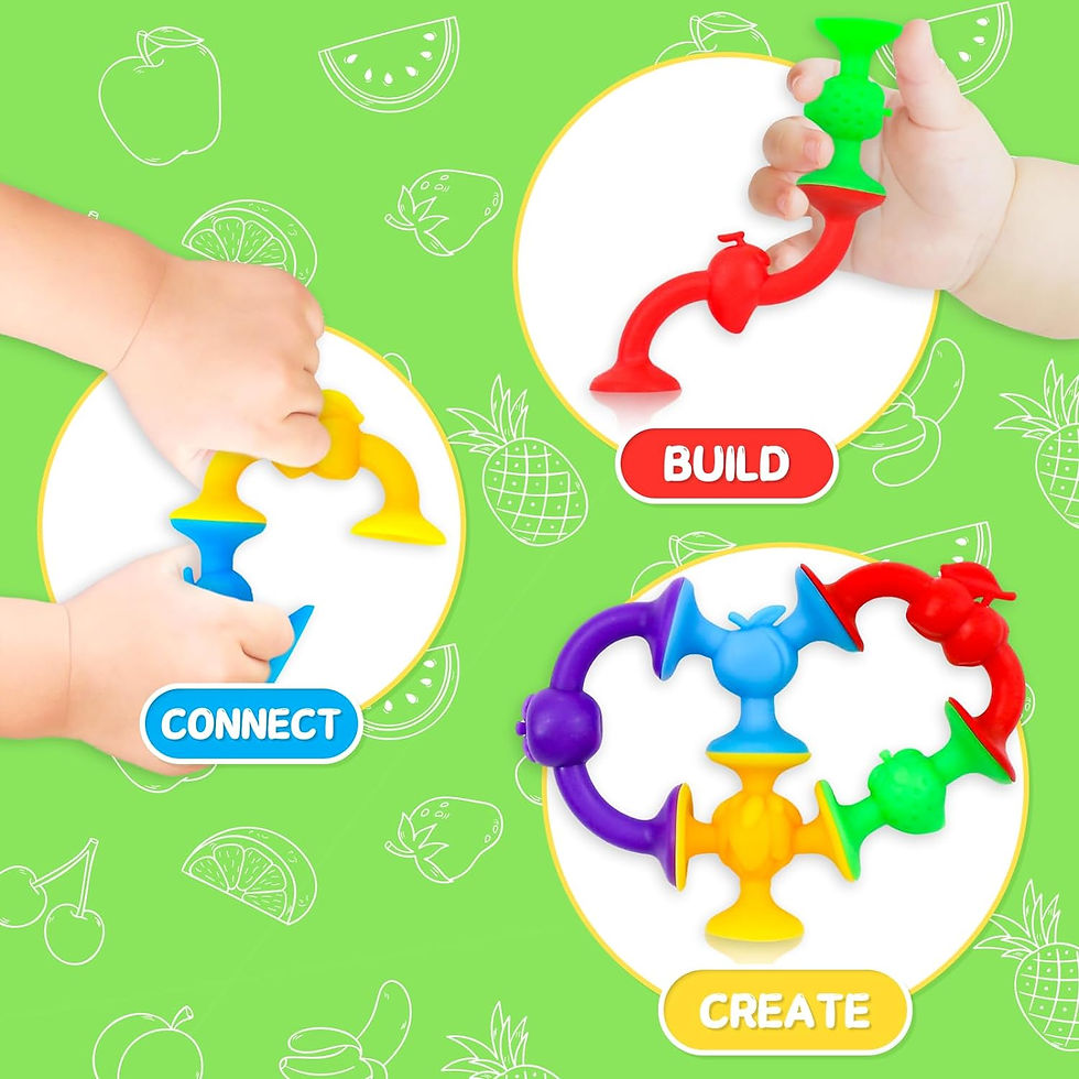 Thumbnail: Suction Toys, 50 Pcs Bath Toys for Kids Ages 4-8, Bath Toys Sensory Toys for 3 