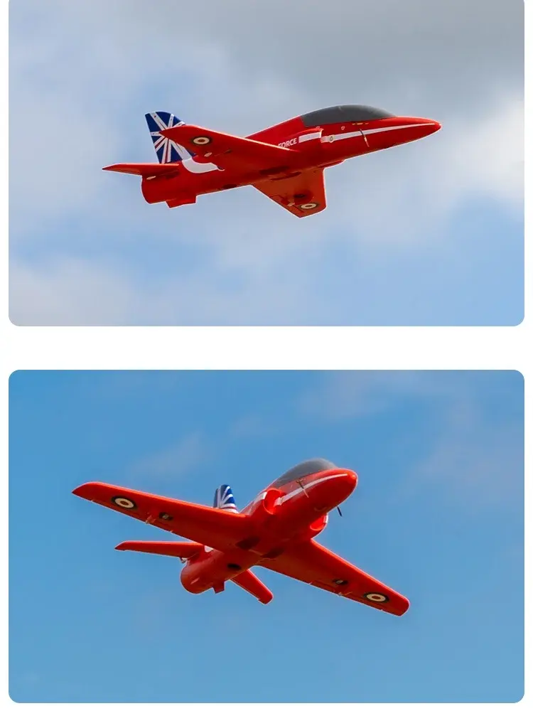 Miniaturbild: 2,4g fern gesteuertes Flugzeug 50mm rotes Durchlass bild Modell Anfänger Hand w